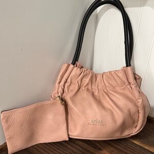 New Trina Turk Blush Shoulder Bag with Wristlet Pouch